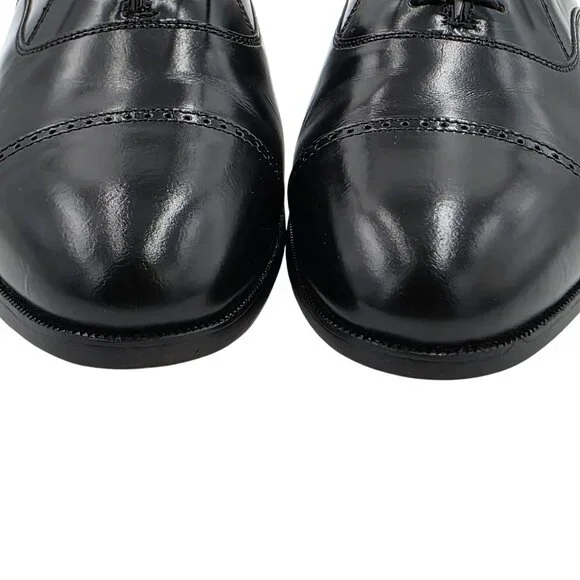 NEW Old Stock Bostonian USA Classics Black Leather Dress Shoes Mens 9M Oxfords - Picture 9 of 10